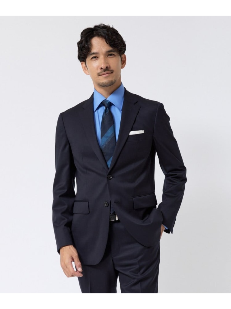 Super140's サージ スーツ TAKEO KIKUCHI タケオキクチ スーツ・フォーマル セットアップスーツ ネイビー【先行予約】*【送料無料】[ Fashion]｜TAKEO KIKUCHI
