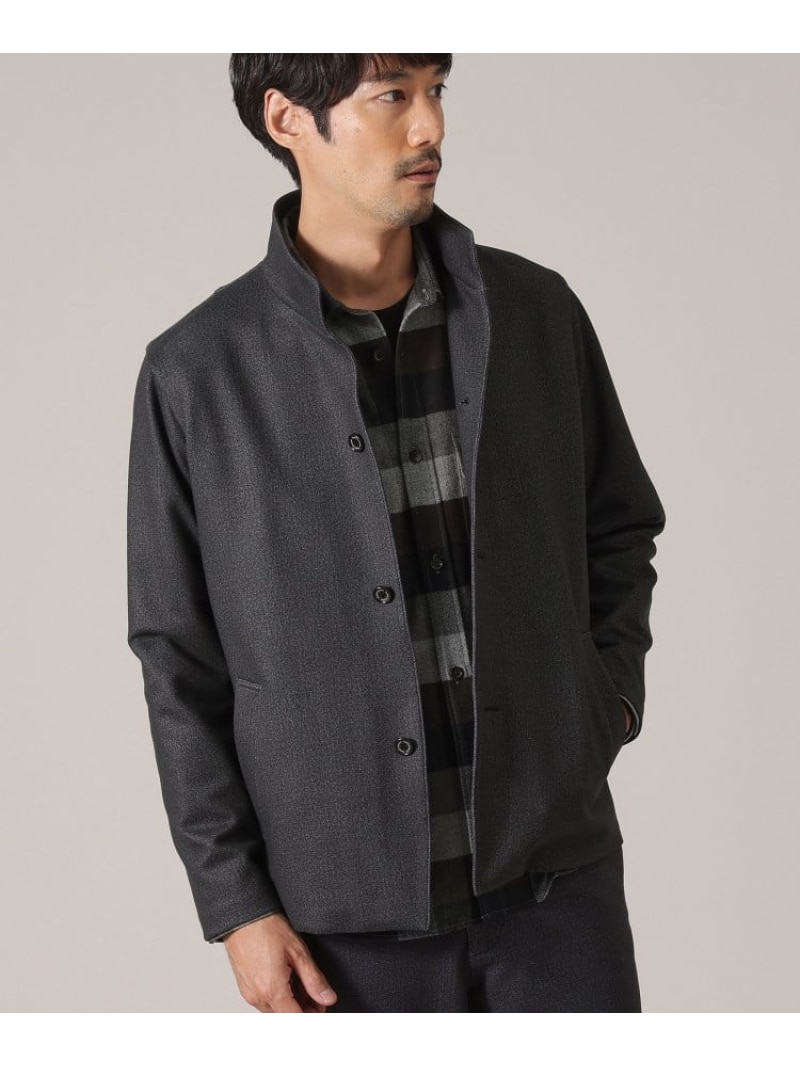 【SALE／50%OFF】【DOWN FABRIC】ダウンファブリック スタンドカラーブルゾン TAKEO KIKUCHI タケオキクチ ジャケット・アウター ブルゾン・ジャンパー レッド グレー ブルー ネイビー【RBA_E】【送料無料】[ Fashion]