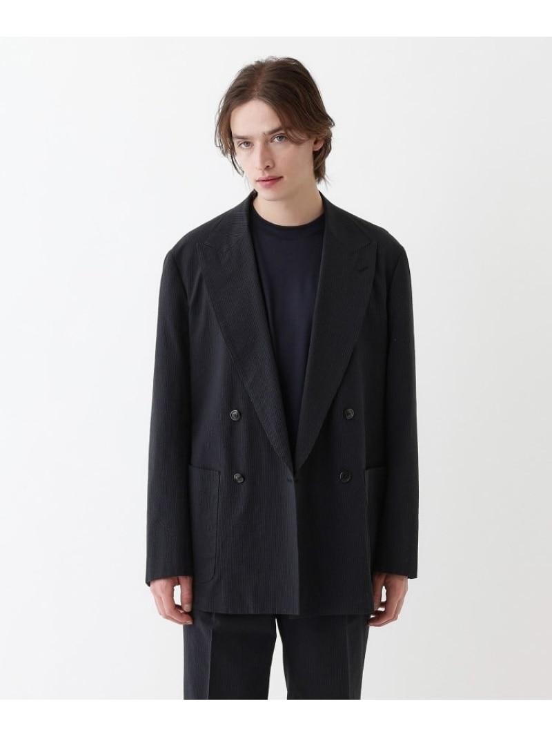 【SALE／40%OFF】【THE FLAGSHIP】サッカー2wayストレッチ ジャケット TAKEO KIKUCHI タケオキクチ ジャケット・アウター テーラードジャケット・ブレザー ベージュ ブラック【RBA_E】【送料無料】[ Fashion]