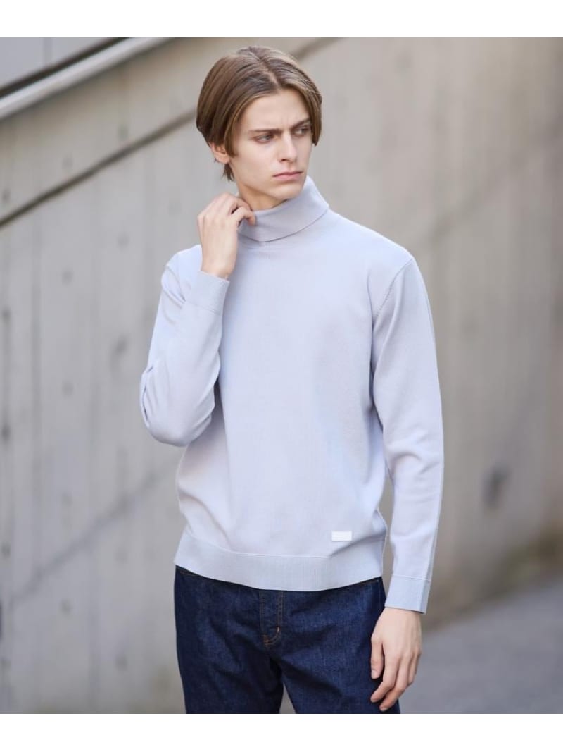 【SALE／45%OFF】アンチピリング タートルネック ニット TAKEO KIKUCHI タケオキクチ トップス ニット ブラウン ブラック【RBA_E】【送料無料】[ Fashion]