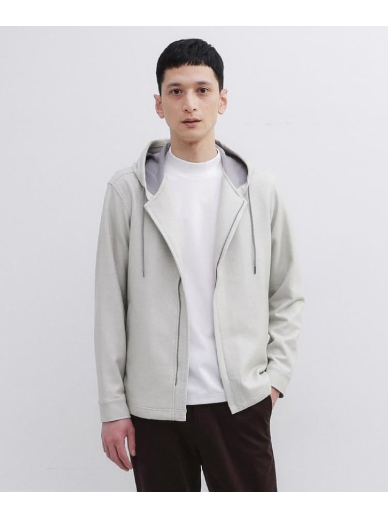 【SALE／55%OFF】【JUST ONE LAYER】ダウンファブリックZIPパーカー TAKEO KIKUCHI タケオキクチ トップス パーカー・フーディー ブルー ワインレッド グレー【RBA_E】【送料無料】[ Fashion]｜TAKEO KIKUCHI