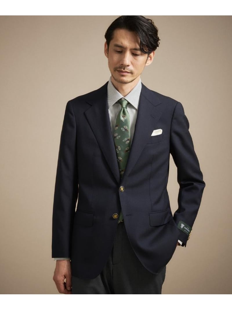 DORMEUIL ストレッチフレスコ ブレザー TAKEO KIKUCHI タケオキクチ ジャケット・アウター テーラードジャケット・ブレザー ネイビー【送料無料】[ Fashion]