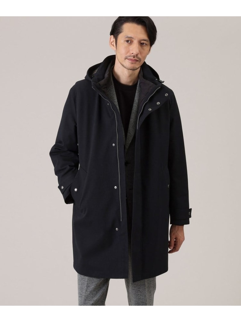 【SALE／40%OFF】【3WAY】ジャカードヘリンボン ダウンライナーブルゾン TAKEO KIKUCHI タケオキクチ ジャケット・アウター その他のジャケット・アウター ブラック ネイビー【RBA_E】【送料無料】[ Fashion]｜TAKEO KIKUCHI