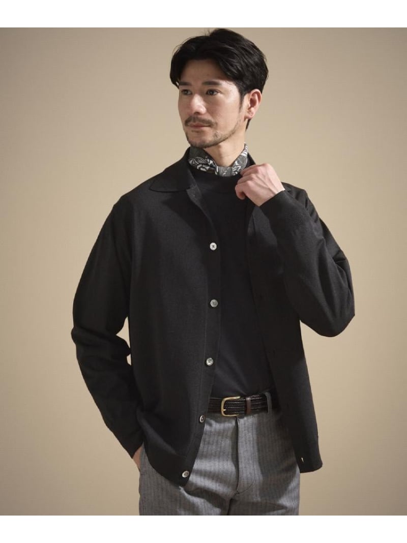 【SALE／30%OFF】ポロ ニットシャツ カーディガン TAKEO KIKUCHI タケオキクチ トップス カーディガン ネイビー グリーン ベージュ ブラック【RBA_E】【送料無料】[ Fashion]