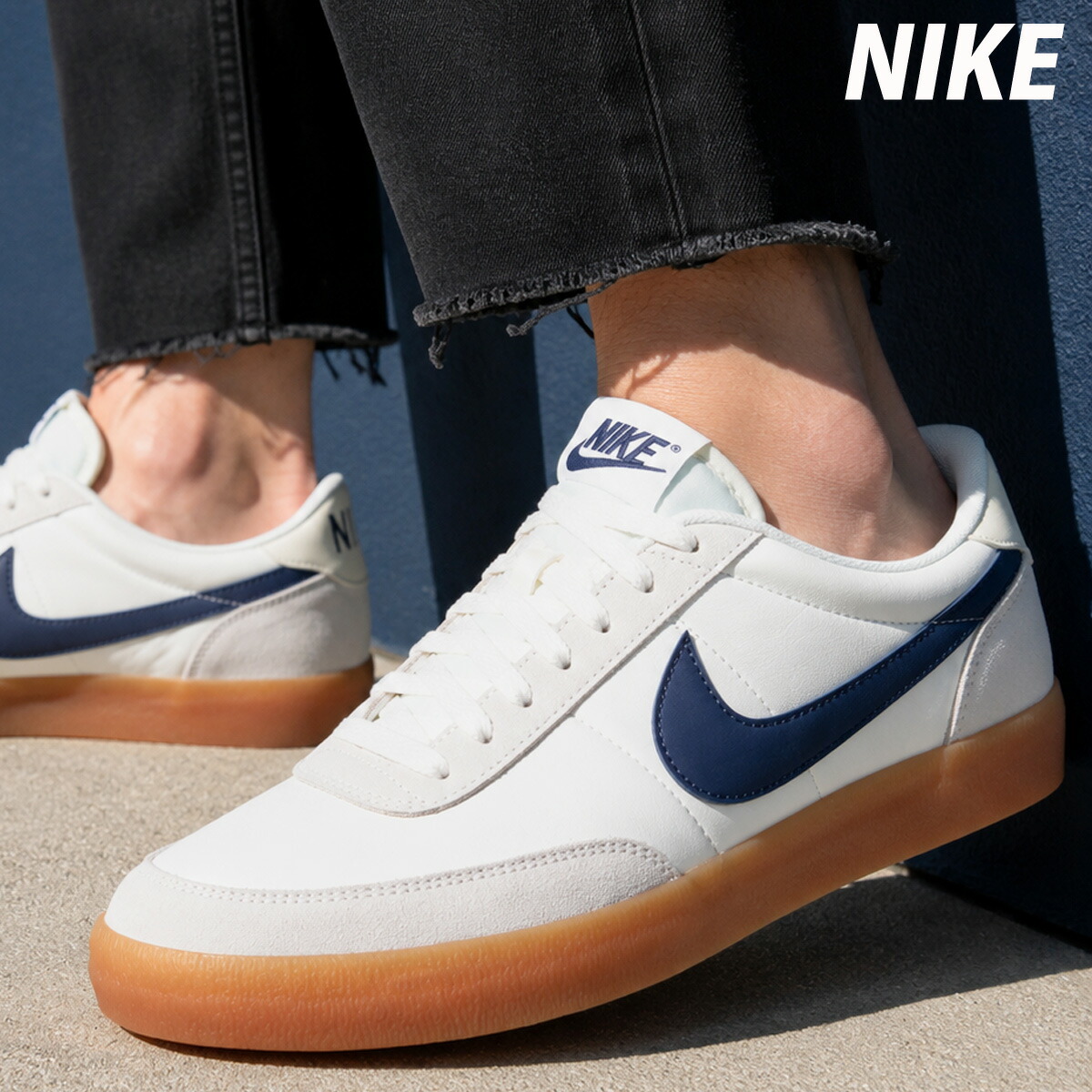 ナイキ スニーカー メンズ レザー キルショット 2 シューズ スポーツ ブランド NIKE カジュアル 革 432997107 白 ホワイト SALE セール 大きいサイズ 有 おしゃれ