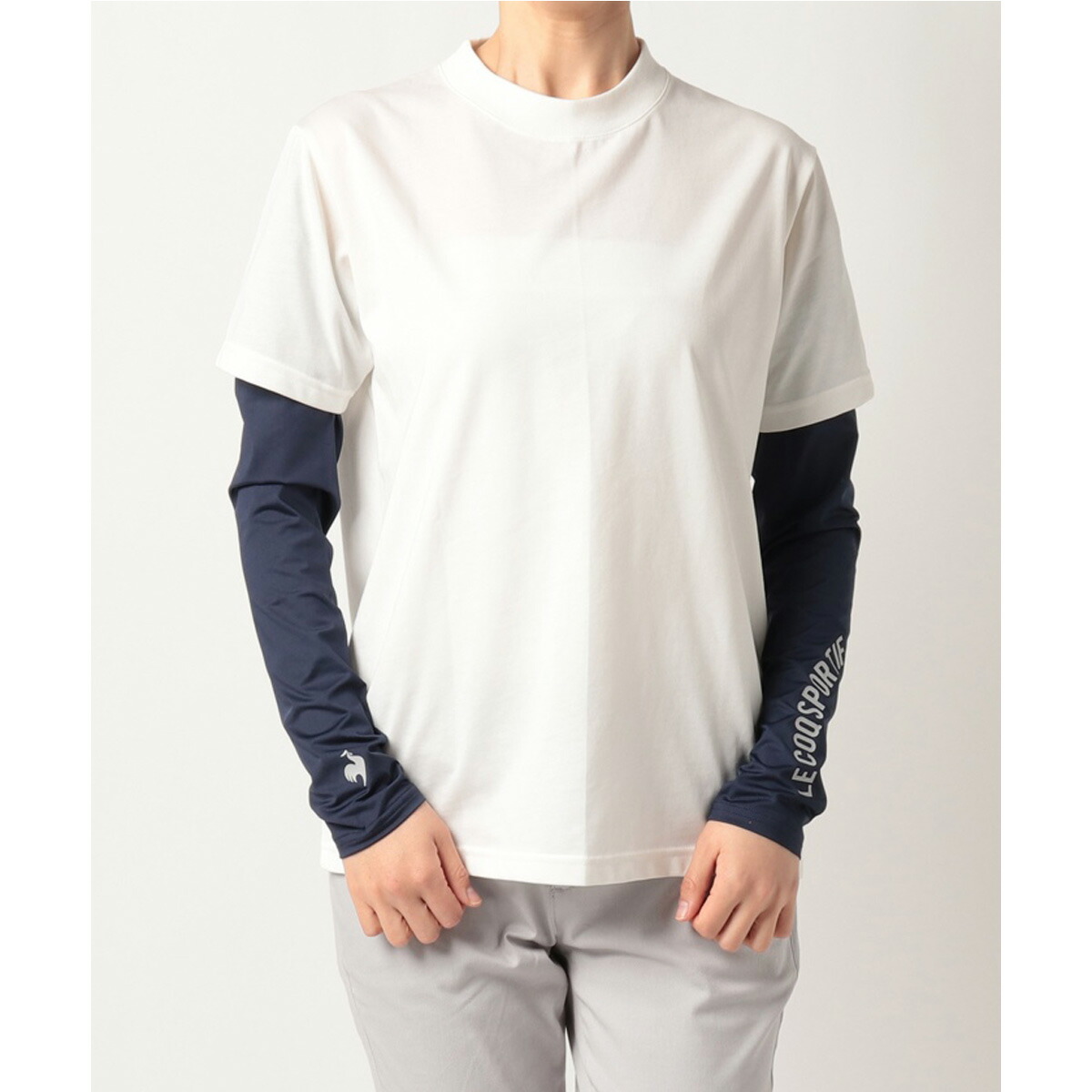 新作 ルコックゴルフ Nvy Qgctjd51 Uvカット Uvケア Coq Golf Le Sportif おしゃれ かわいい アームカバー スポーツ ブランド レディース ロング 大きいサイズ 日よけ 日焼け対策 有 紫外線対策 送料無料 95 Off レディース