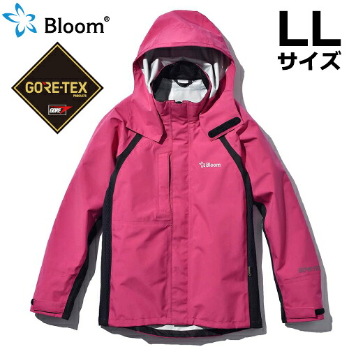 Bloom ブルーム 上衣 (ゴアテックス当て嵌める) LL大きさ マゼンタ 厚地の外套 レインウェア 御役目着 雨合羽 雨合羽・防風 田中産業 67550