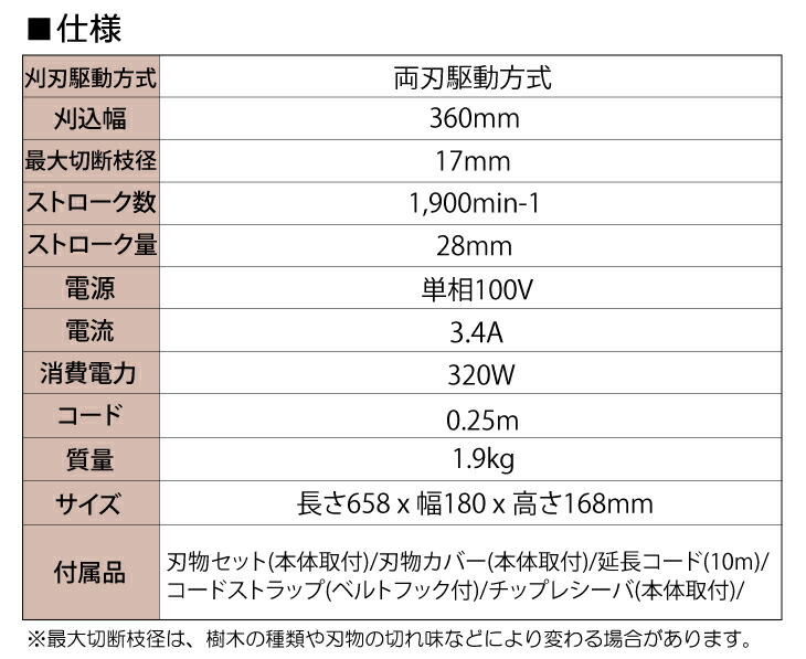 予約販売品】 刈込幅360mm HT-3632 低騒音・低振動・軽量 高級刃 ヘッジトリマ リョービ RYOBI - その他 - hlt.no