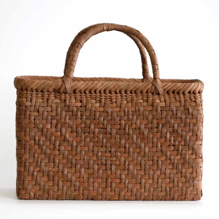 楽天市場】【国産】山ぶどう丸編み手提げ籠バッグ : 虎斑竹専門店 竹虎