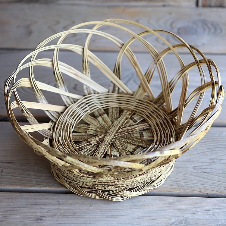 シダ編みかご　国産天然 シダ編みかご 国産天然 シダ編みかご（大） : 虎斑竹専門店 竹虎