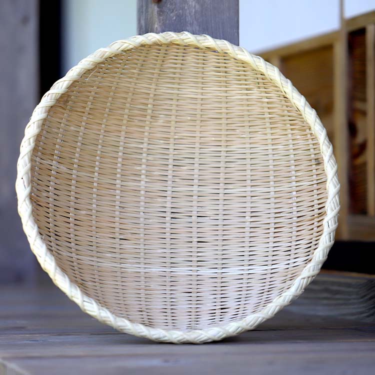 楽天市場】深竹ざる（銅巻）大 52cm : 虎斑竹専門店 竹虎