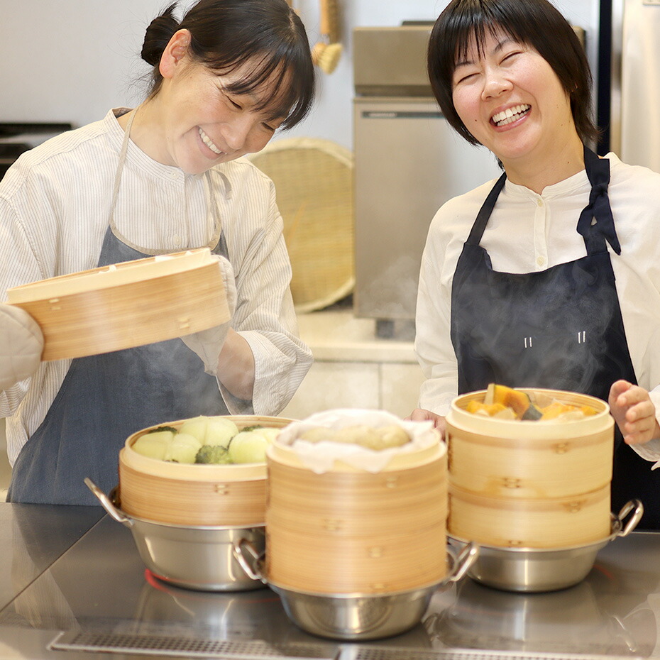 【蒸とら】杉蒸篭（せいろ）直火・IH対応ステンレス鍋セット 本体を厚く、深めに改良 杉材と竹材を適所に使い 調理性・耐久性を向上 18cm 24cm 2段 1段 中華せいろ 蒸籠 セイロ