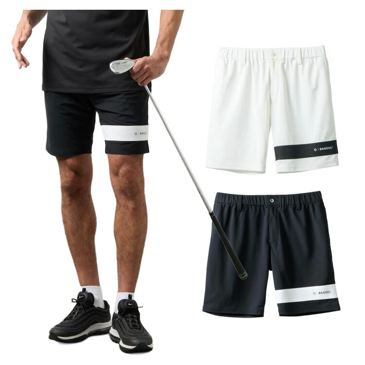 【365日出荷対応】 バンデル ゴルフ パンツ メンズ ハーフパンツ ズボン ストレッチ UVカット 吸汗速乾 接触冷感 通気性 ゴルフウェア ブランド 無地 ロゴ BGS-6SLNHP BANDEL GOLF|WEBGOLFSHOP TAKEUCHI