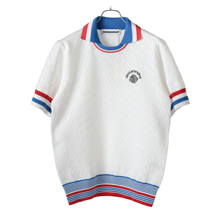 ディセンバーメイ Bicolor Dolman sleeve ポロシャツ M Decembermay