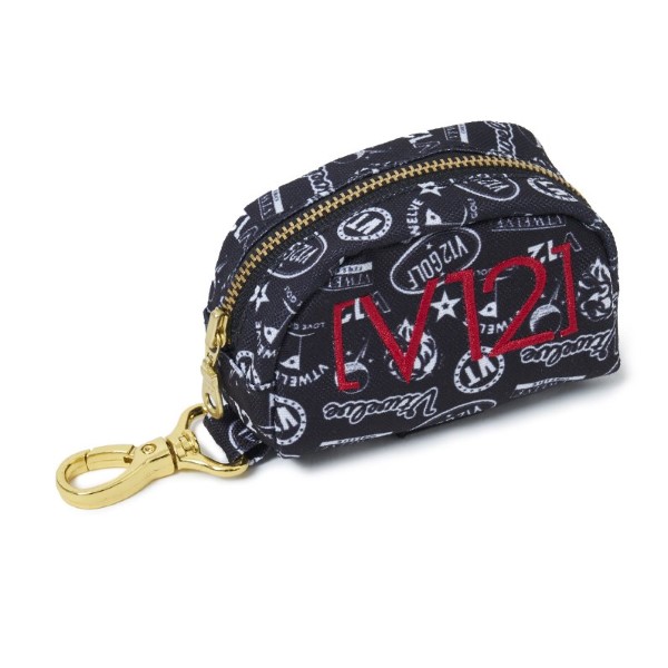 V12 ゴルフ V Bg11 アクセサリーケース ケース ゴルフボール ブラック ブランド ボールケース ボールポーチ メンズ レディース 収納 小物入れ 総柄 黒 年間ランキング6年連続受賞 ボールケース