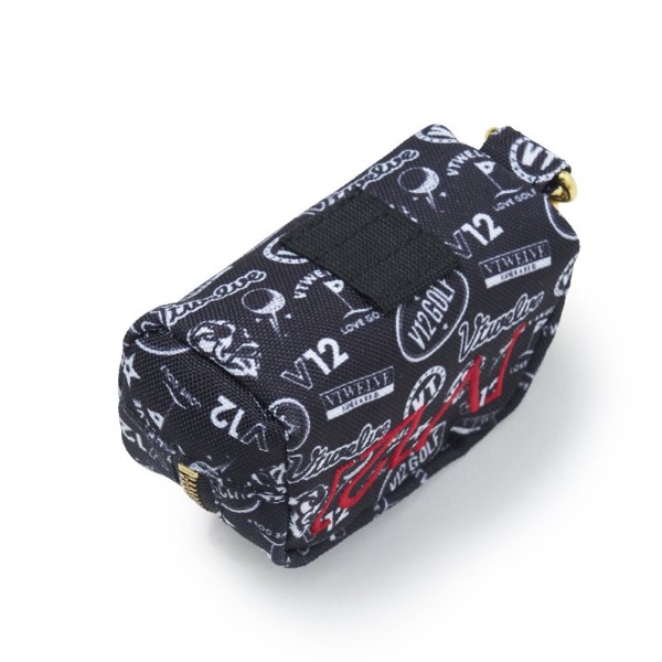 V12 ゴルフ V Bg11 アクセサリーケース ケース ゴルフボール ブラック ブランド ボールケース ボールポーチ メンズ レディース 収納 小物入れ 総柄 黒 年間ランキング6年連続受賞 ボールケース