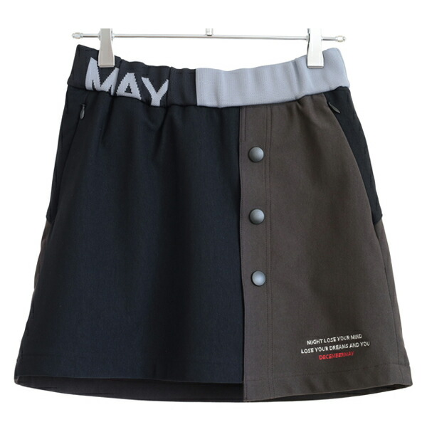 ディセンバーメイ ゴルフ スカート レディース 裏起毛 ミニ インナーパンツ 無地 ゴルフウェア 黒 グレー 2-212-2543 秋 冬 ブランド DECEMBERMAY 55732_1.jpg
