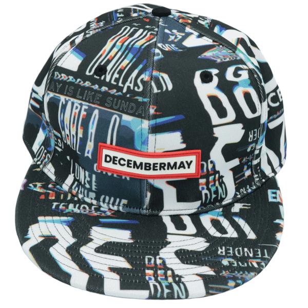 月間優良ショップ受賞 ディセンバーメイ ゴルフ キャップ メンズ レディース ゴルフキャップ 平つば フラットバイザー 帽子 ブランド 総柄 白 黒 3 999 5012 Decembermay Tokyo Ceconsolidada Cl