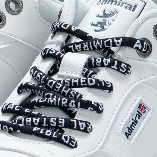 安心と信頼 アドミラルゴルフ シューズ メンズ レディース ゴルフシューズ スパイクレス 鋲なし スニーカー 紐 紐靴 3 5e 靴 無地 白 ホワイト Admiral Golf Adms2a Whitefield Org