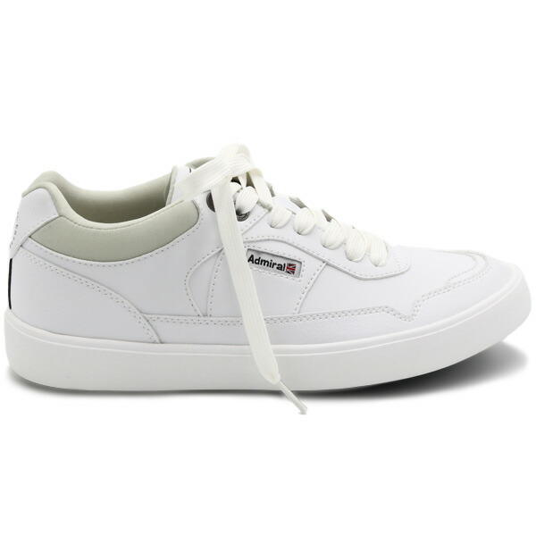 安心と信頼 アドミラルゴルフ シューズ メンズ レディース ゴルフシューズ スパイクレス 鋲なし スニーカー 紐 紐靴 3 5e 靴 無地 白 ホワイト Admiral Golf Adms2a Whitefield Org