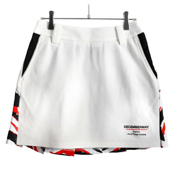 ディセンバーメイ スカート プリーツ ゴルフ S インナーパンツ 黒×ベージュ ディセンバーメイ スカート プリーツ ゴルフ S インナーパンツ
