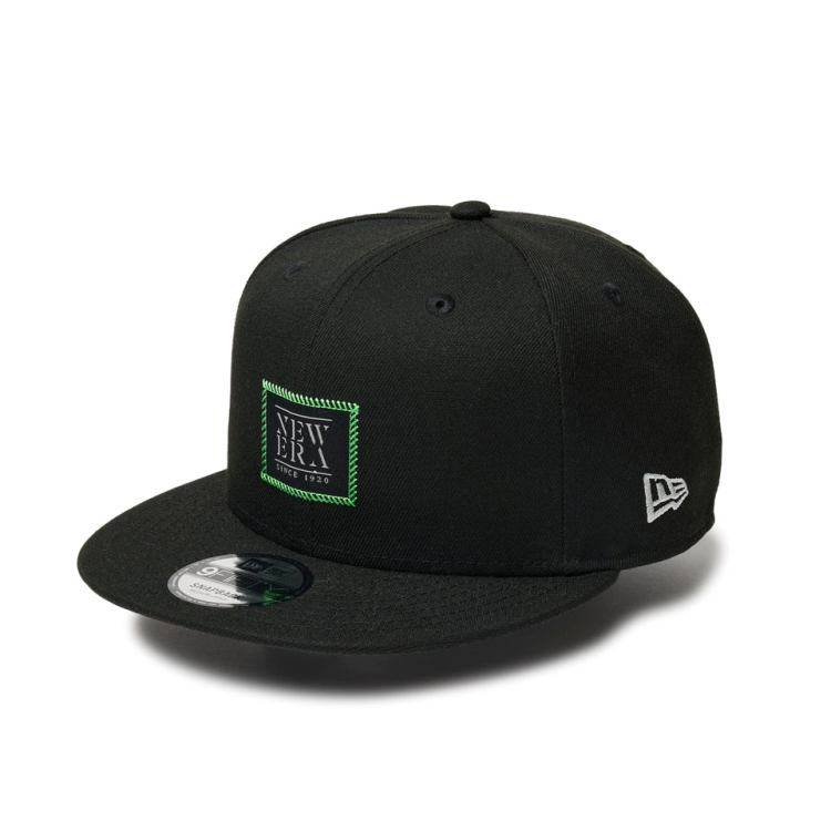 【月間優良ショップ受賞】 ニューエラ キャップ メンズ レディース 帽子 ウーブンパッチ ロゴ 9FIFTY 14388568 NEW ERA ブランド 無地 シール フラットバイザー 平つば