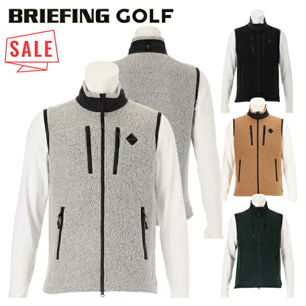BRIEFING フリースベスト ホワイト/ブラック　L BRIEFING フリースベスト ホワイト/ブラック L BRIEFING フリース
