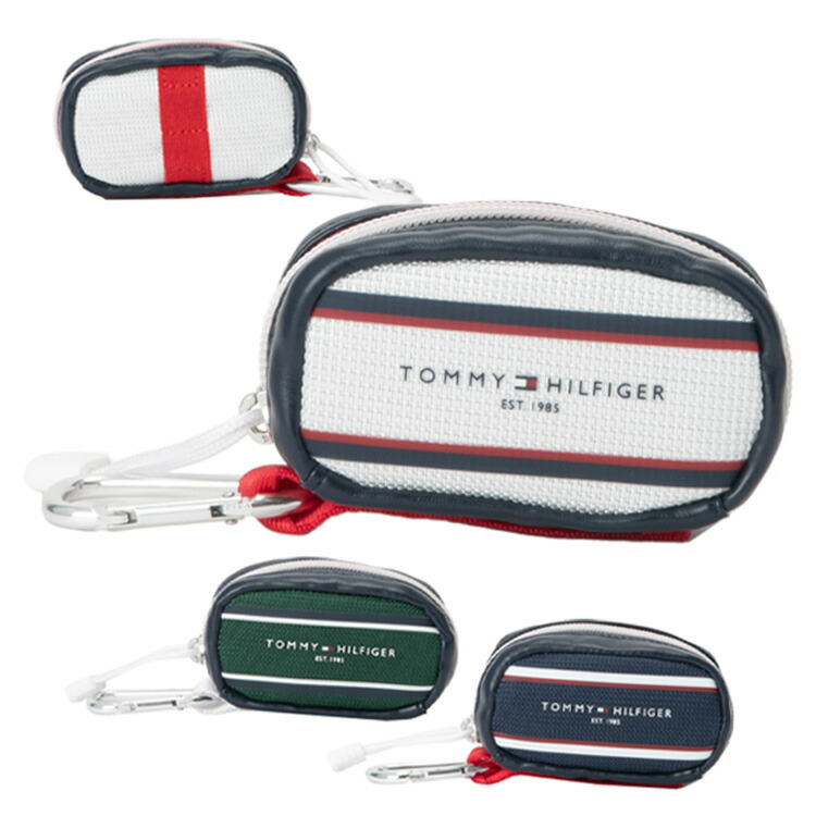トミーヒルフィガー ゴルフ ポーチ【トリコロール】超美品！ フラッグロゴ ポーチ(ポーチ・小物入れ)|TOMMY HILFIGER GOLF