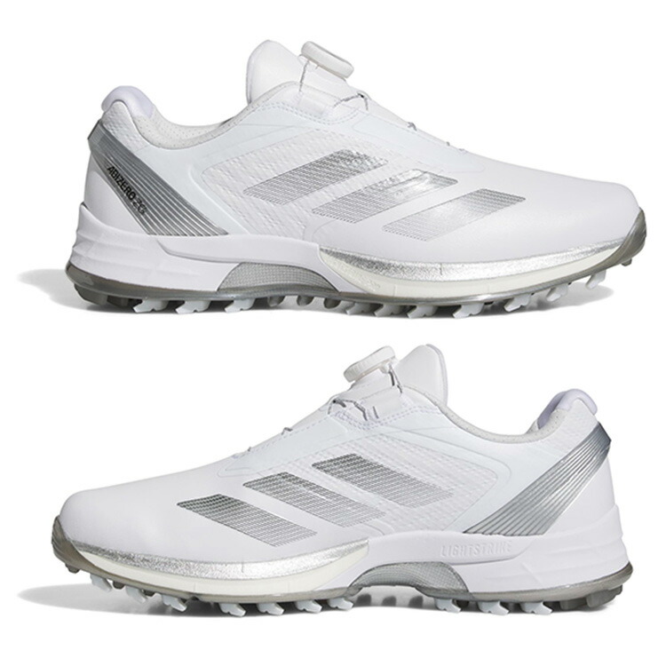 新品 アディダス ゴルフシューズ ソフトスパイク ゼッドジー21モーション ボア アディダス ZG21モーションBOAを試し履き「ソールの柔らかさに衝撃