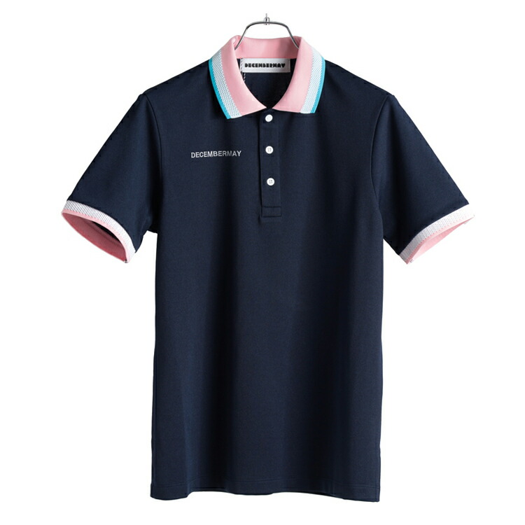 coco 中古 ディセンバーメイ DECEMBERMAY メンズ 半袖シャツ M 紺 ネイビー モックネック ハイネック 楽天市場】DECEMBERMAY ディセンバーメイ メンズ ゴルフウェア