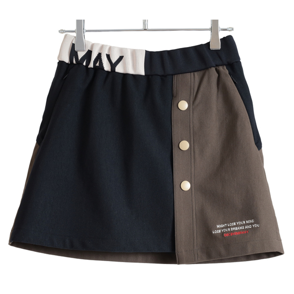 ディセンバーメイ スカート プリーツ ゴルフ S インナーパンツ 黒×ベージュ ディセンバーメイ ゴルフ スカート レディース プリーツ バイ