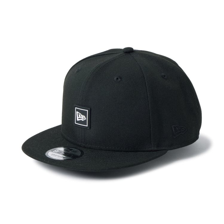 ニューエラ キャップ メンズ レディース 帽子 ラバーパッチ ロゴ 9FIFTY 14744822 NEW ERA ブランド 無地 シール フラットバイザー 平つば