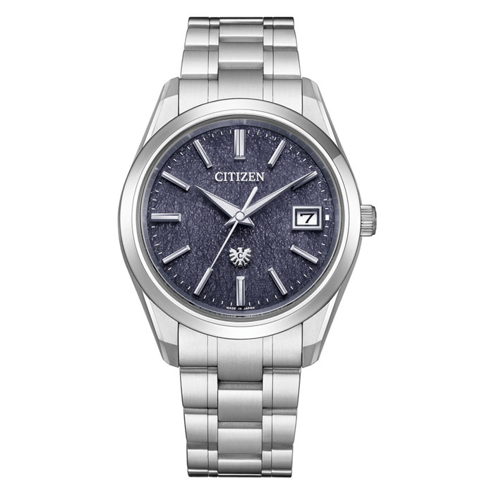 【送料無料!】The CITIZEN AQ4100-65M 30周年記念限定モデル 高精度 光発電エコ・ドライブ 年差±5秒 藍染和紙文字板 メンズ