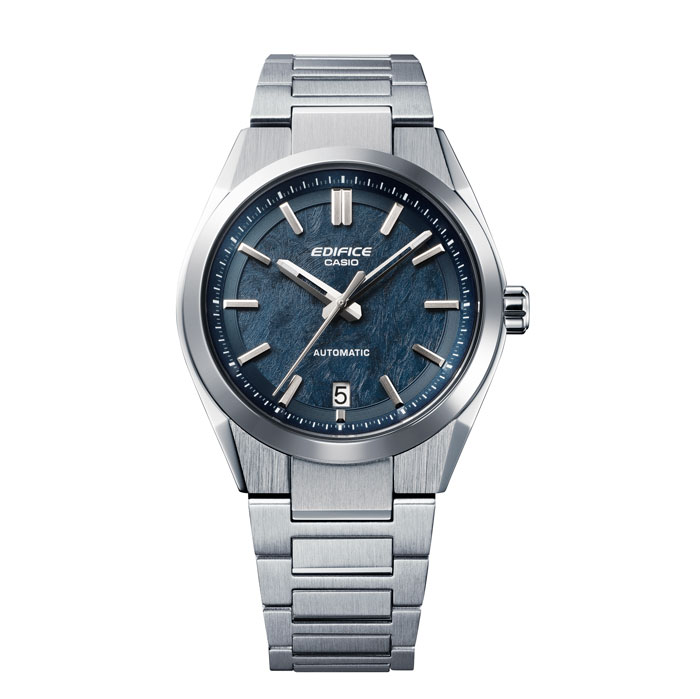 【送料無料!】EDIFICE エディフィス自動巻きEFK-100YD-2AJF メンズ腕時計 CASIO カシオ自動巻き 電鋳文字盤 NON-IP SSﾊﾞﾝﾄﾞ ｻﾌｧｲｱｶﾞﾗｽ+ｼｰｽﾙｰﾊﾞｯｸ