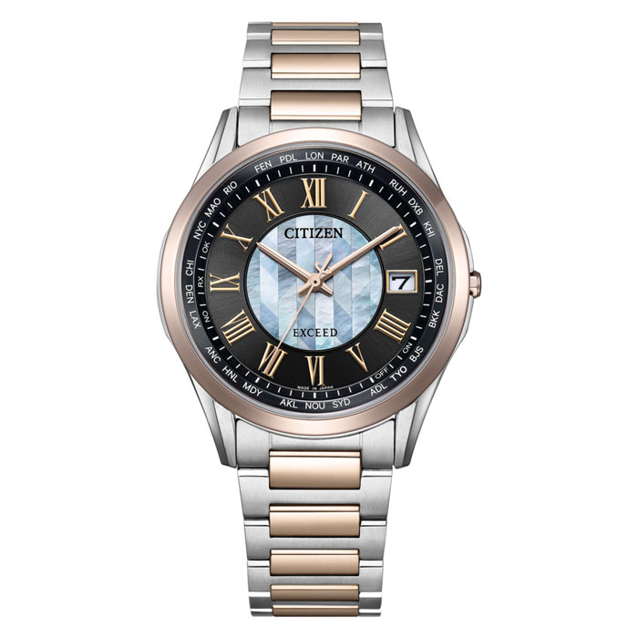 【貨物輸送無料!】CITIZEN EXCEED CB1115-68W 光発生 エコ・運転電磁波時辰儀 メンズ 押さえる