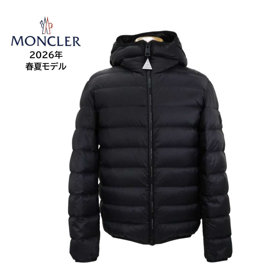 MONCLER ALRAI  メンズ 落ちこむ上衣 1A00068 598AL 黒いこと 黒 BLACK  ボンネット付（合わせる能力のある）