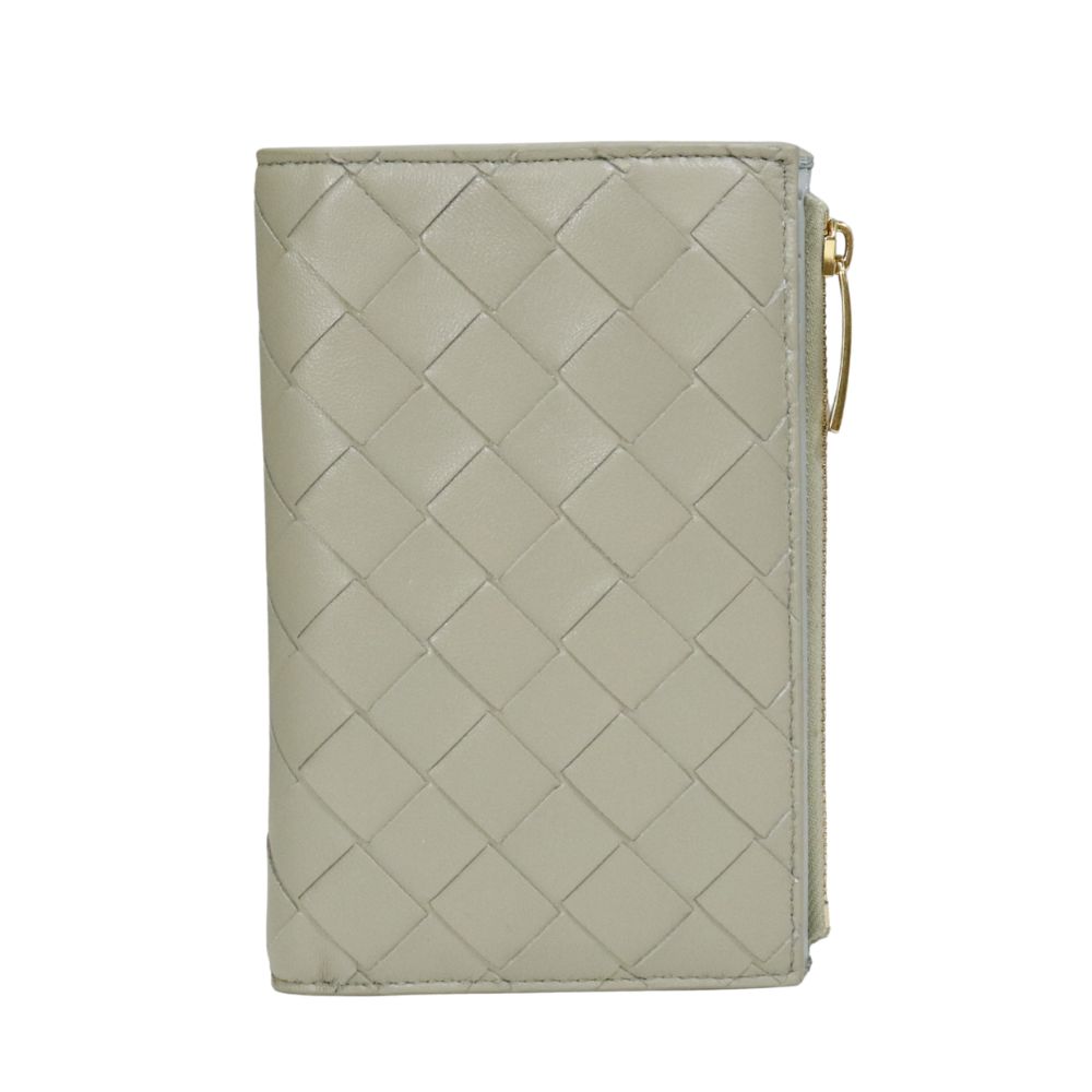 BOTTEGA VENETA ボッテガヴェネタ 二つ折り金入れ   749940 VCPP6 ライトグリーン レディース