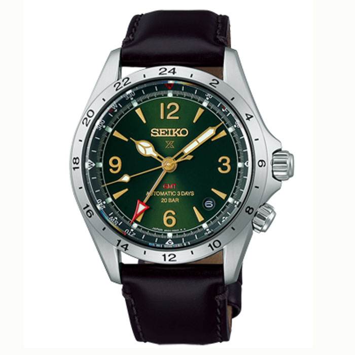 【送料無料!】 SEIKO セイコー PROSPEX プロスペックス アルピニスト メカニカル GMT SBEJ005 グリーン メンズ時計 【ＳＥＩＫＯ】
