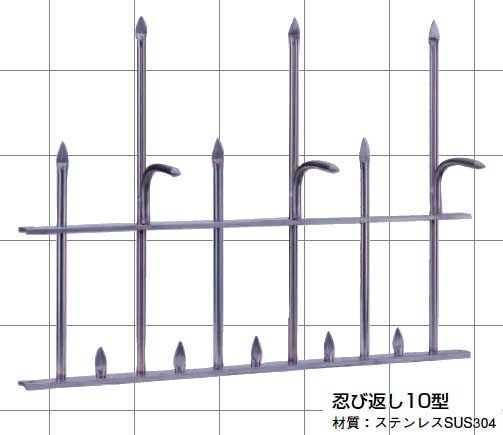 忍び返し ミニフェンス 10型 屋外防犯対策 Cliniquemenara Ma