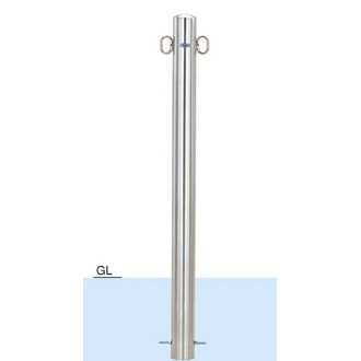 楽天市場】車止めポール帝金(teikin)バリカー ピラー型スチール(鉄)製