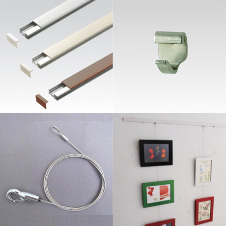 楽天市場 ピクチャーレール アールクレールcre1800セット ワイヤーフックセット アラカワ Webショップtakigawa