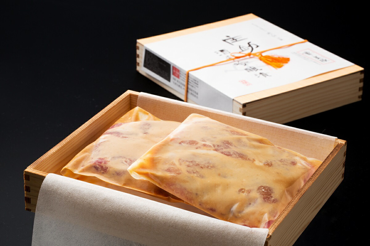 庄助酒彩吟醸漬　會・美豚　400g　豚肉　吟醸漬　味噌漬け　粕漬け　4人前