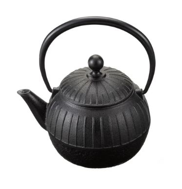 (正規品 特選国産品) 南部鉄器 鉄急須 千草 黒 0.55l E-098 (W154 D118 H166 1.2kg) 日本製 及源鋳造 OIGEN (zm) 白湯 プレゼント 父の日 母の日 敬老の日