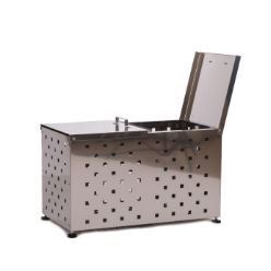 切り上げる品 ワンニャンカア SH-90P (mini) W90×D45×H55糎 200L 18kg ステンレス鋼製(鋼種：NSSC FW2) ゴミステイション ステンレス鋼光 (4t車出しゃばる能力のある地方制限事項) yuas