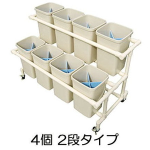 イレクター 陳列台車 花台 4個2段タイプ FKL-1042 組立式 矢崎化工|瀧商店