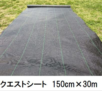 クエスト居敷き 黒 幅150cm×30ｍ \u003cBR\u003e防草居敷き 小泉製麻 (法人人間より分ける)