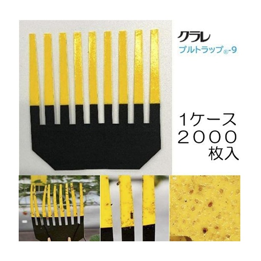 プルトラップ9(ナイン) 2000枚(1ケース) ハダニ対策 ハダニ発生を可視化する予察資材 クラレ kuraray製