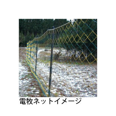 電気柵用部材 電牧ネット TLS型ネット 304 (1.2M&times;50M) 8/4 異型式[KD-TLS30*1200*50M-8/4] A150-4 [支柱 電気柵 防獣対策 家庭菜園用 瀧商店] 未来のアグリ｜瀧商店
