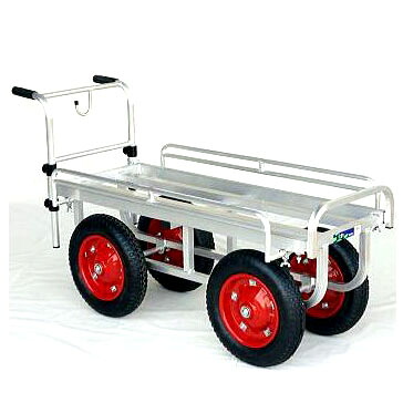 ハラックス 愛菜号 CH-1334 (法人個人選択) エアータイヤ (TR-13&times;3T) アルミ製収穫台車｜瀧商店