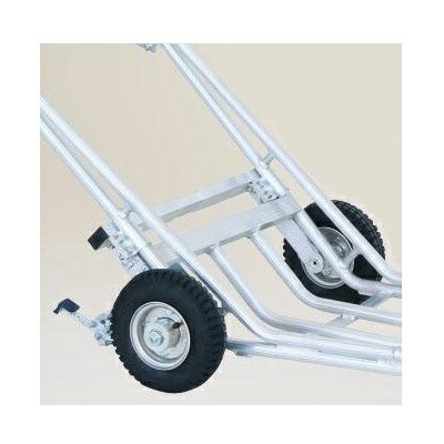 (オプション部品) 植木用1輪車CU-1用補助輪 CU-13TR(手押し用補助ハンドル・補助輪取付用フレーム・パーキングブレーキ含む) HARAX ハラックス